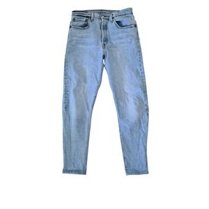 Levis 501 Original Fit Jeans Light Wash Blue Denim Button Fly 12501-0326 W30 L32